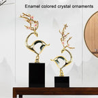 Χρυσό Διακοσμητικό με Μαρμάρινη Βάση - Gold Sculpture Decor OEM