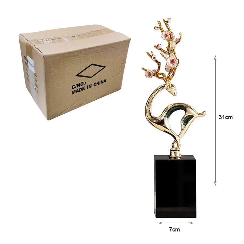 Χρυσό Διακοσμητικό με Μαρμάρινη Βάση - Gold Sculpture Decor OEM