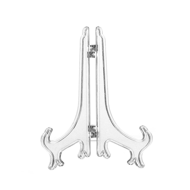 Διάφανη Πλαστική Βάση Κορνίζας 18x15cm 2τμχ - Clear Plastic Frame Stand 2pcs OEM