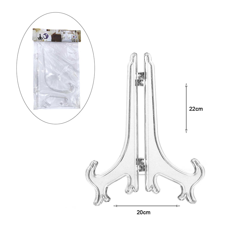 Διάφανη Πλαστική Βάση Κορνίζας 20x22cm - Clear Plastic Frame Stand OEM