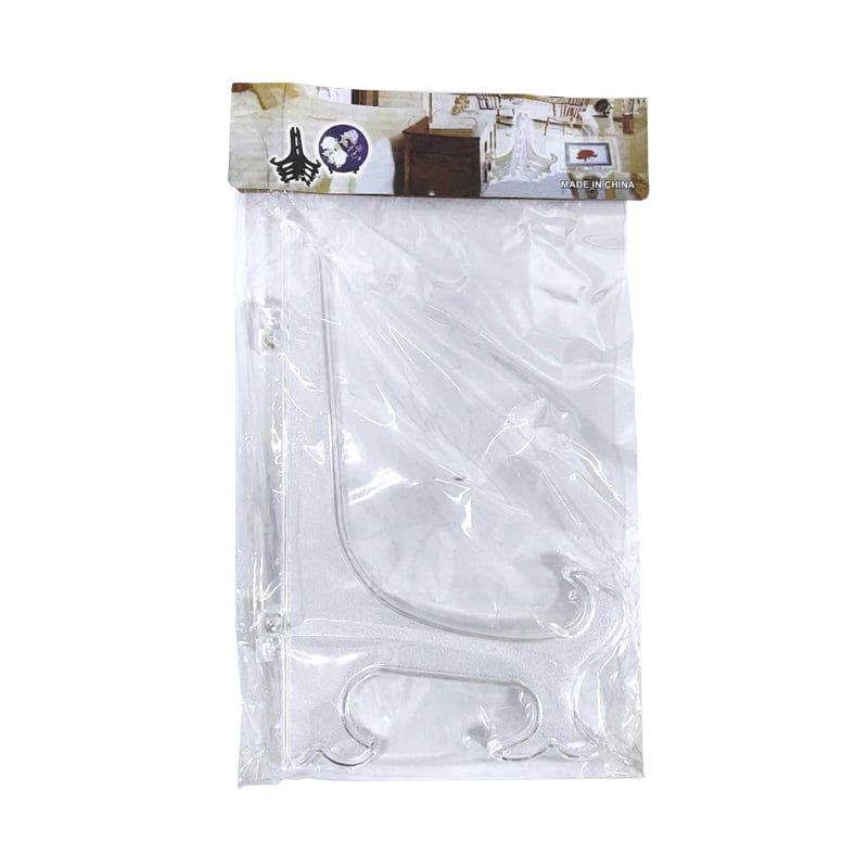 Διάφανη Πλαστική Βάση Κορνίζας 18x15cm 2τμχ - Clear Plastic Frame Stand 2pcs OEM