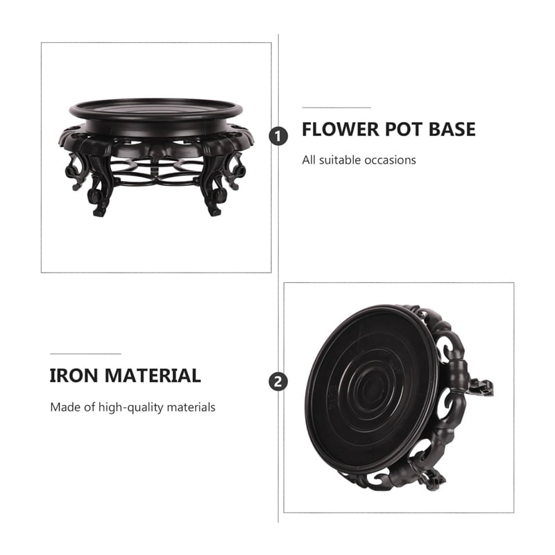 Βάση Γλάστρας Καφέ - Pot Base Vase Stand - Ανθρακί - Γκρι - Καφέ - Μπλε - Μωβ - Πράσινο - Ροζ OEM