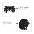 Βάση Γλάστρας Καφέ - Pot Base Vase Stand - Ανθρακί - Γκρι - Καφέ - Μπλε - Μωβ - Πράσινο - Ροζ OEM