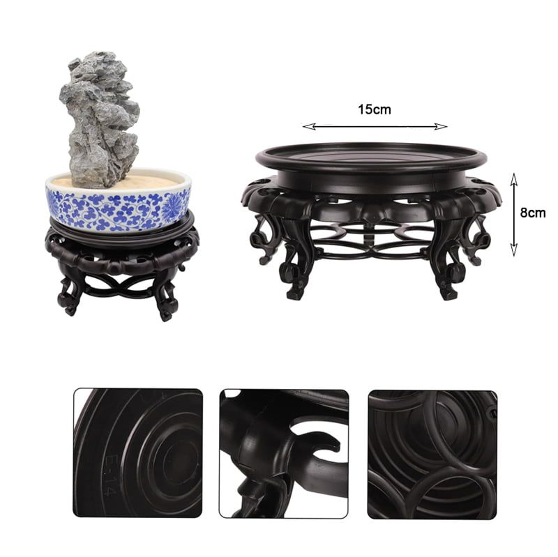 Βάση Γλάστρας Καφέ - Pot Base Vase Stand - Ανθρακί - Γκρι - Καφέ - Μπλε - Μωβ - Πράσινο - Ροζ OEM