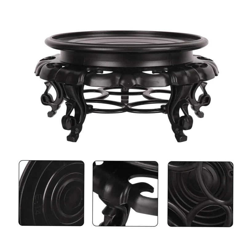 Βάση Γλάστρας Καφέ 19cm - Pot Base Vase Stand - Ανθρακί - Γκρι - Καφέ - Μπλε - Μωβ - Πράσινο - Ροζ OEM