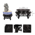 Βάση Γλάστρας Καφέ 19cm - Pot Base Vase Stand - Ανθρακί - Γκρι - Καφέ - Μπλε - Μωβ - Πράσινο - Ροζ OEM