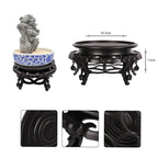 Βάση Γλάστρας Καφέ 19cm - Pot Base Vase Stand - Ανθρακί - Γκρι - Καφέ - Μπλε - Μωβ - Πράσινο - Ροζ OEM