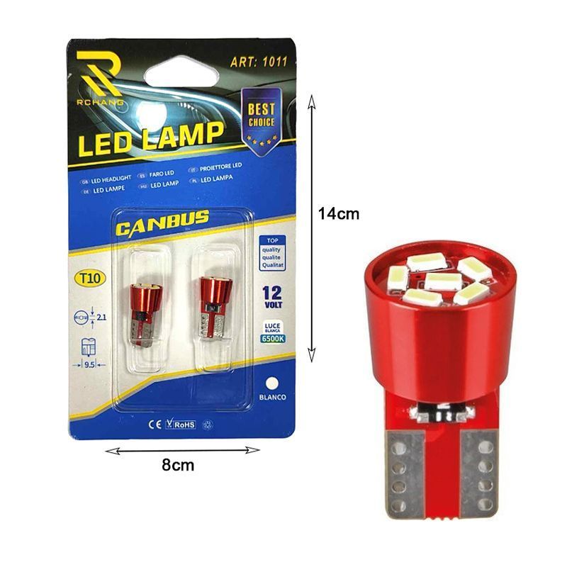 Rchang Λάμπα αυτοκινήτου 12V T10 6500K ART:1011 - Auto Car LED Lamp OEM
