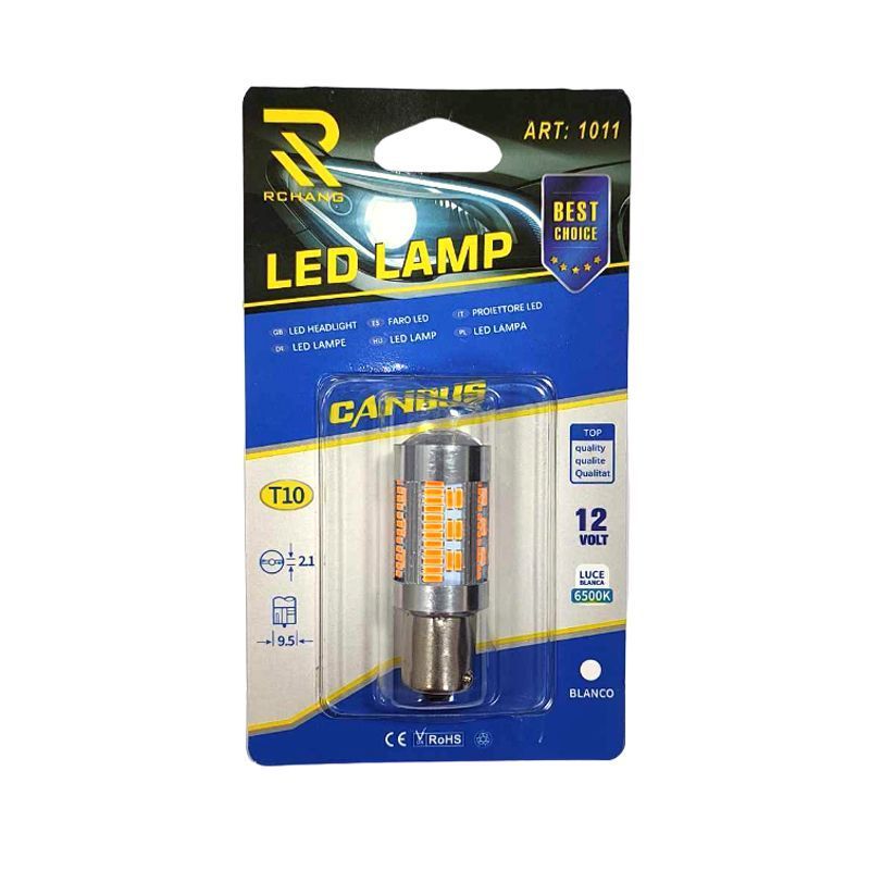 Rchang Λάμπα αυτοκινήτου Canbus 12V T10 6500K ART:1011 - Auto Car LED Lamp RCHANG