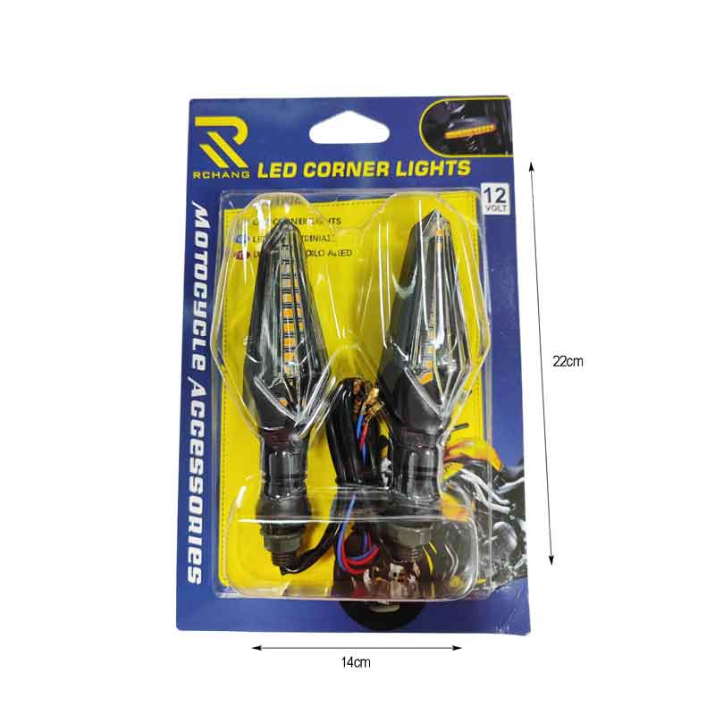 Rchang Φλας Μηχανής Πορτοκαλί σετ 2τμχ - Motorcycle Led Corner Lights RCHANG