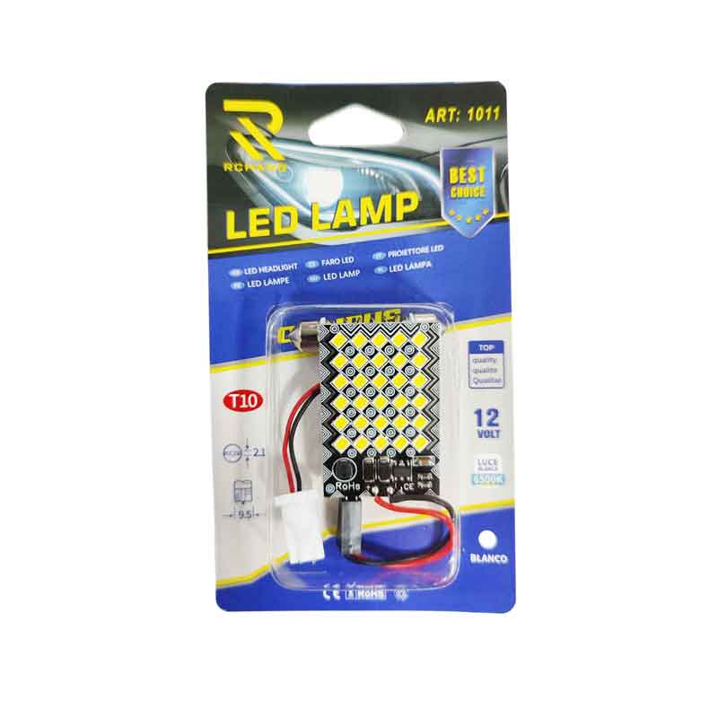 Rchang LED λάμπα αυτοκινήτου 12V 6500K 30SMD-3030 3.7W Λευκό Φως ART:1004 - Led Lamp RCHANG