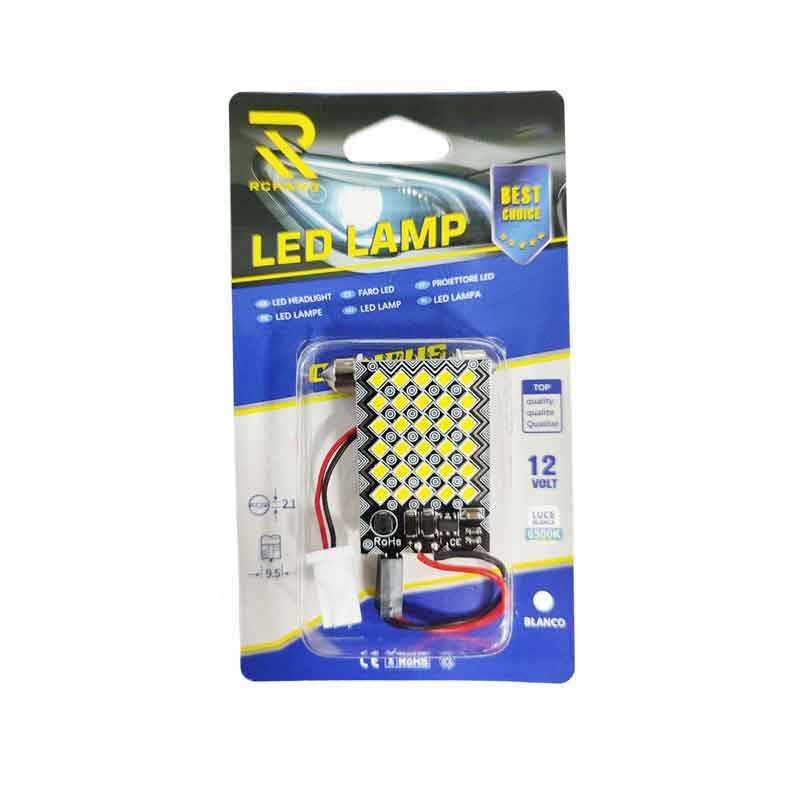 Rchang LED λάμπα αυτοκινήτου 12V 6500K 30SMD-3030 3.7W Λευκό Φως ART:1004 - Led Lamp RCHANG