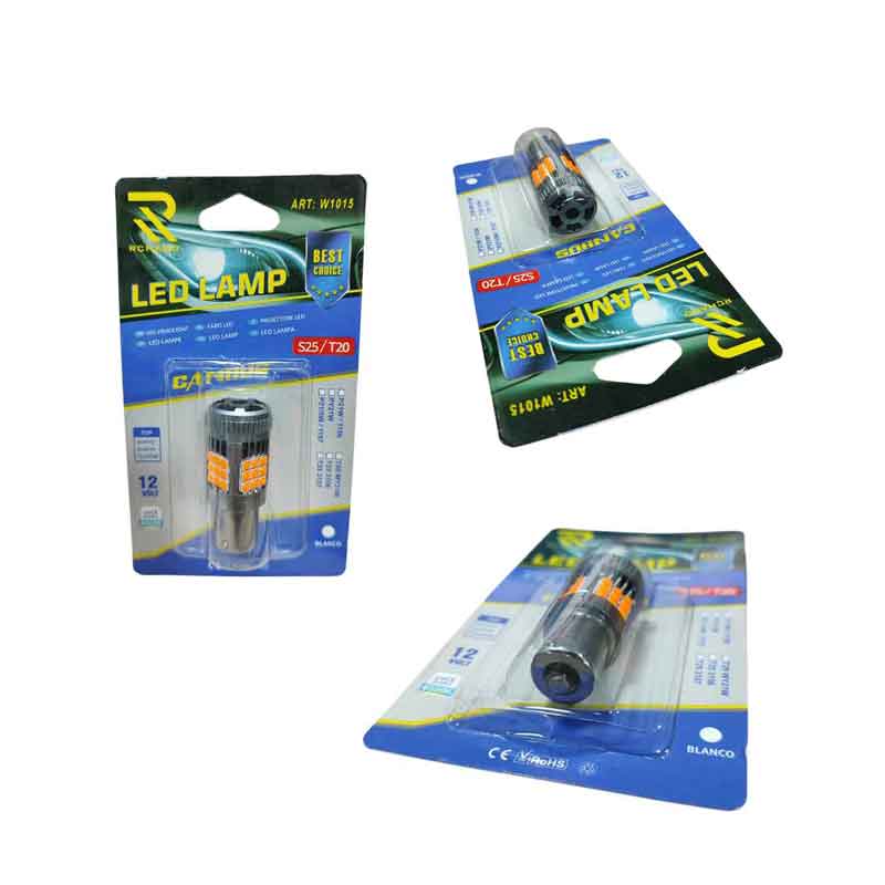 Rchang Λάμπα Αυτοκινήτου Φλας Κίτρινο Canbus 12V S25/T20 W1015 - Led Lamp RCHANG
