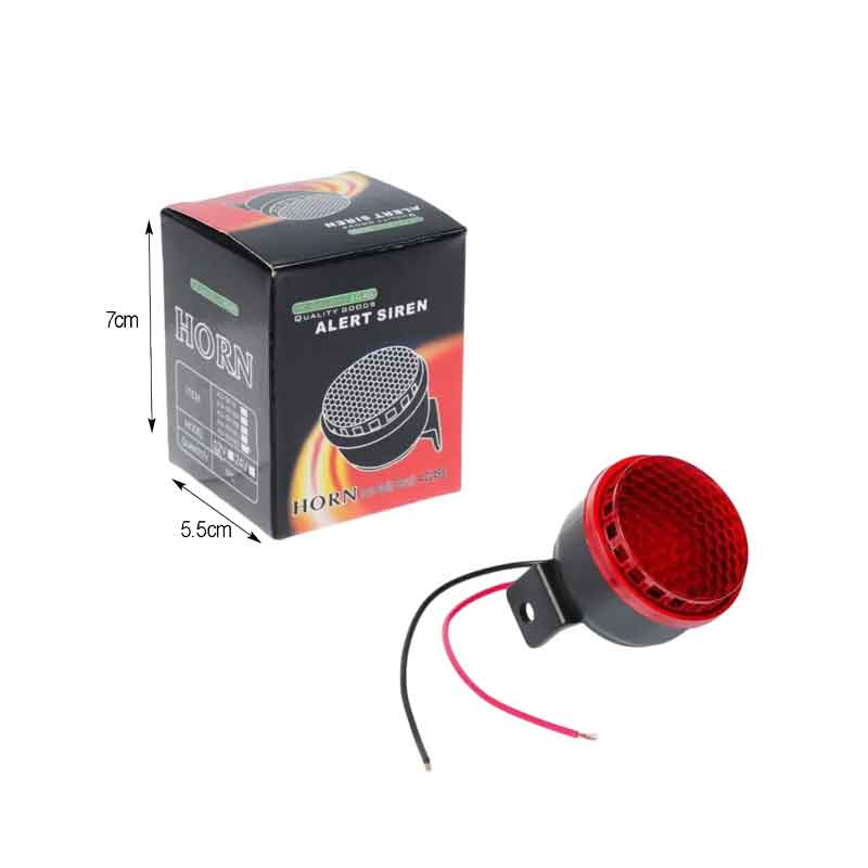 Βομβητής Όπισθεν Για Φορτηγά Βαρέα Οχήματα Με Προειδοποιητικό Κόκκινο Φως 12-24V - Back up alarm OEM