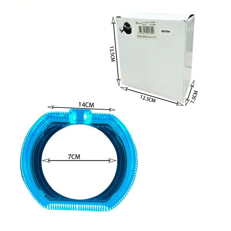 Καπάκι Για Προτζέκτορα 3" Για BMW Με Led Angel Eyes - Circle Single - Λευκό OEM