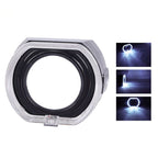 Καπάκι Για Προτζέκτορα 3" Για BMW Με Led Angel Eyes - Circle Single - Λευκό OEM
