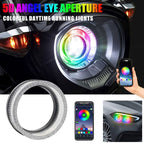 LED φωτιζόμενη στεφάνη αυτοκινήτου Angel Eyes 3" με εναλλαγή χρωμάτων– LED Car angel eyes - Άσπρο - Κίτρινο - Κόκκινο - Μπλε OEM