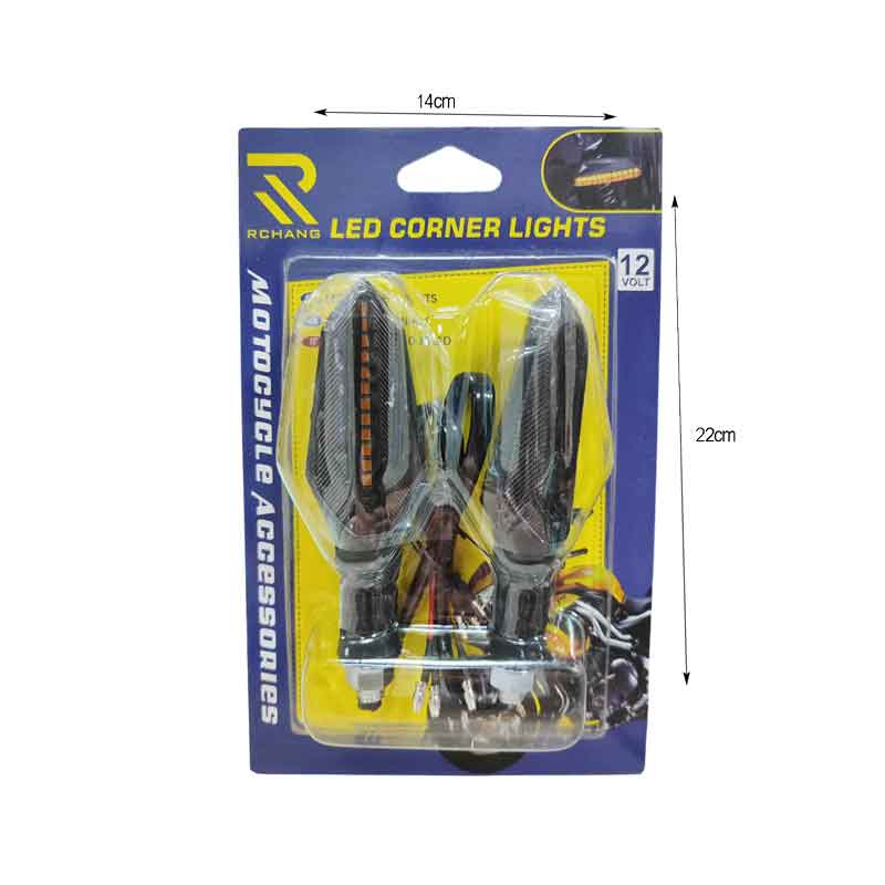 Rchang Φλας Μηχανής Πορτοκαλί σετ 2τμχ - Motorcycle Led Corner Lights Rchang