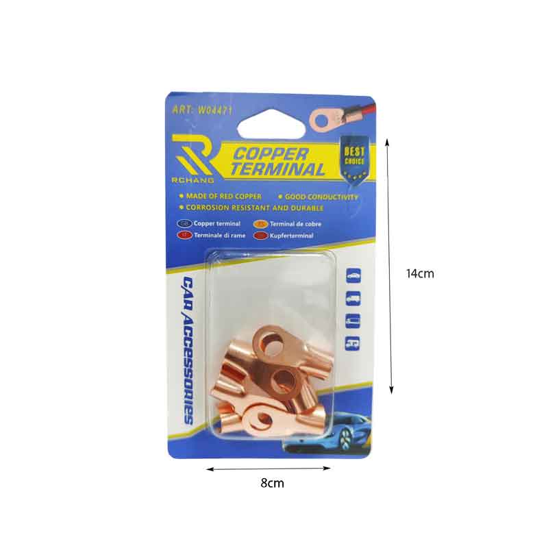 Rchang Ακροδέκτες Οπής Χάλκινο 6τμχ 60A W04471 - Copper terminal 6pcs RCHANG