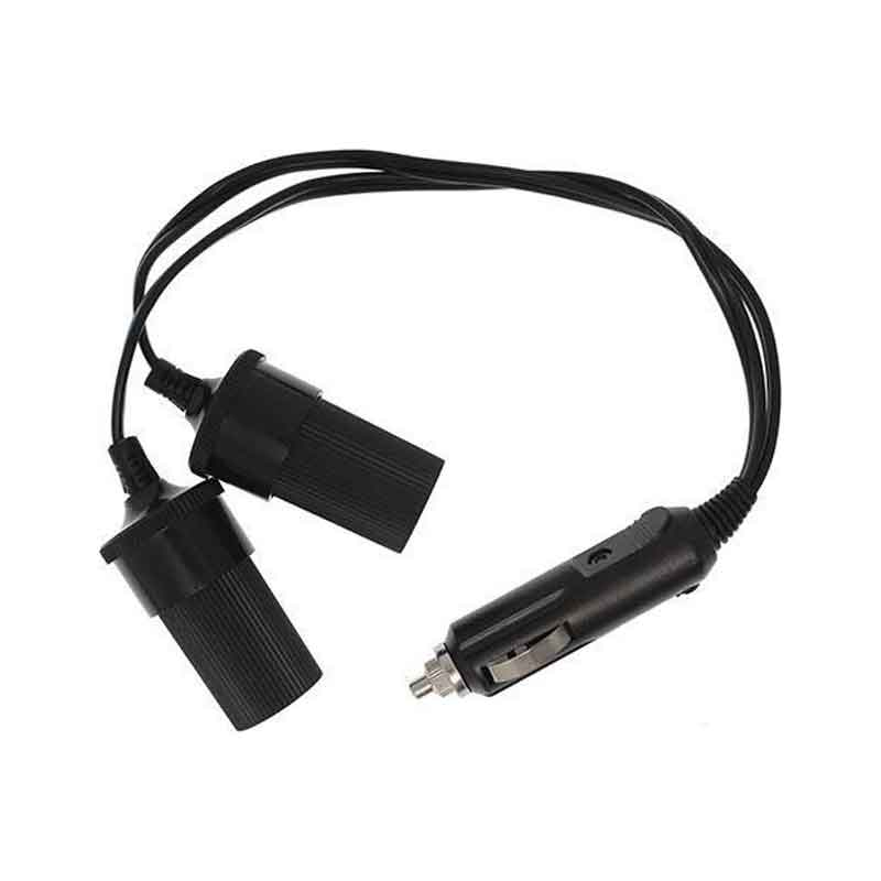 Rchang Αντάπτορας Αναπτήρα Αυτοκινήτου 41.4cm 12/24V με 2 Παροχές W14257- Fuded Cigarette Lighter Plug RCHANG