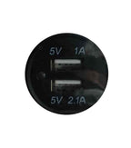 RCHANG Διπλός Φορτιστής USB Αυτοκινήτου 12–24V με Έξοδο 1A & 2.1A – Εντοιχιζόμενος W10005 - Cargador USB Dual RCHANG