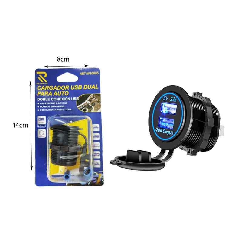 Rchang Διπλή υποδοχή USB για το Αυτοκίνητο W10005 - Cargador USB Dual RCHANG