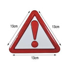 Προειδοποιητικό Αυτοκόλλητο Τρίγωνο 13x13cm - Warning Triangle Sticker OEM