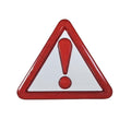 Προειδοποιητικό Αυτοκόλλητο Τρίγωνο 13x13cm - Warning Triangle Sticker OEM