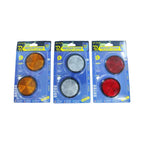 Rchang Στρογγυλοί Ανακλαστήρες 2τμχ W16300 60mm- Round Reflectors 2pcs - Κόκκινο - Λευκό - Πορτοκαλί RCHANG