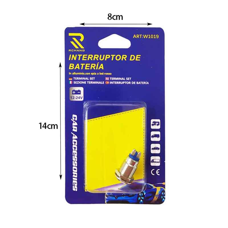Rchang Διακόπτης Μπαταρίας Αλουμινίου με LED 12V/24V W1019 – Car Battery Switch RCHANG
