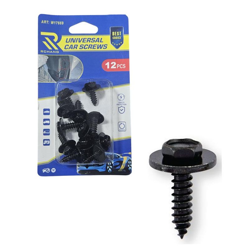 Rchang Βίδες Αυτοκινήτου Universal W17669 – Σετ 12 Τεμαχίων - Car Screws RCHANG