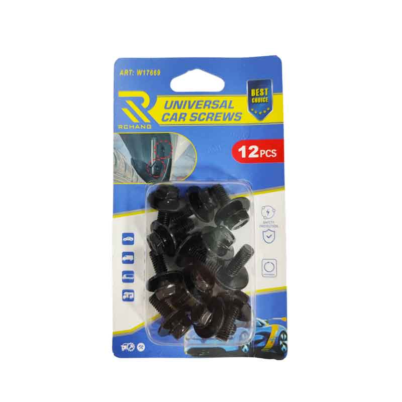 Rchang Βίδες Εξάγωνες Με Ροδέλες W17669 – Σετ 12 Τεμαχίων 7510(J202) - Car Screws RCHANG