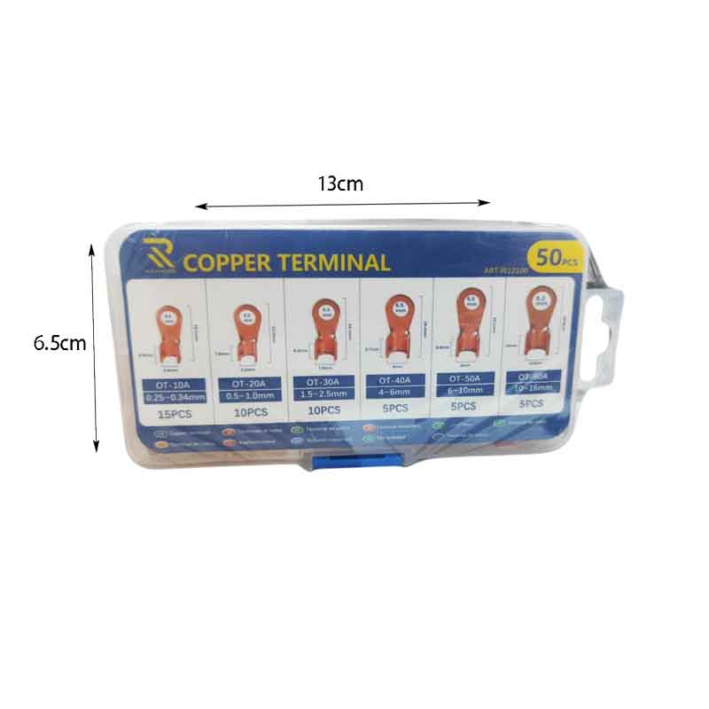 Rchang Ακροδέκτες Οπής Χάλκινο 50τμχ - Copper terminal 50pcs RCHANG