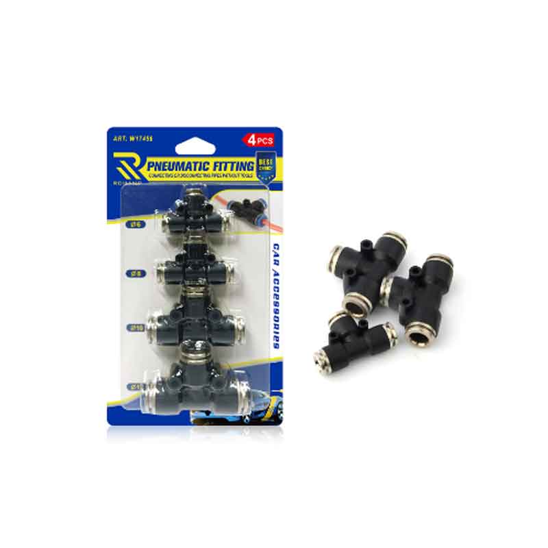 Rchang Συνδετικά Δικτύου Αέρος 4τμχ Τ 6mm – 8mm – 10mm – 12mm - Pneumatic Fitting RCHANG