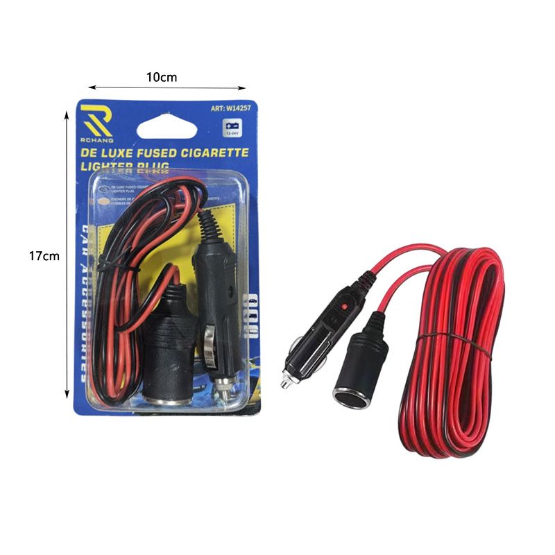 Καλώδιο Προέκτασης Αναπτήρα Αυτοκινήτου 12V - De Luxe Fused Cigarette Lighter Plug OEM