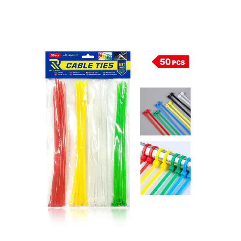 Rchang Δεματικά καλωδίων 2.7x250mm 50τμχ - White Cable Ties RCHANG