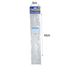 Rchang Δεματικά καλωδίων 7.6x350mm 20τμχ λευκά - White Cable Ties RCHANG