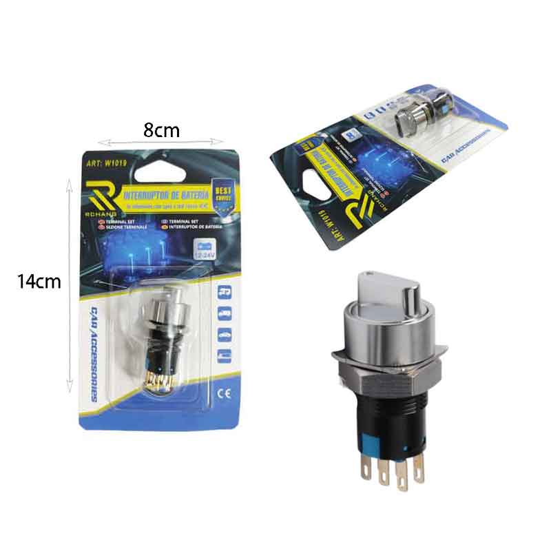 Rchang Διακόπτης Μπαταρίας 12–24V Μεταλλικός W1019 – Battery Cut Off Switch RCHANG