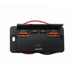 Rchang Φορτιστής Αυτοκινήτου 4 Θύρες USB QC3.0 & PD με Διακόπτη On Off – Car USB Charger QC3.0 & PD with On Off Switch OEM