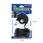 Rchang Φορτιστής Τιμονιού Μοτοσυκλέτας PD 30W QC 18W 12-24V - Motorcycle Handlebar Charger Quick Charge OEM