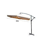 Ομπρέλα κήπου 3m- Garden umbrella - Μπεζ - Μπορντό OEM