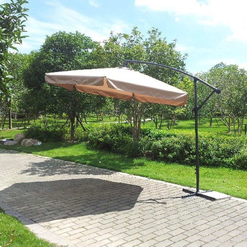 Ομπρέλα κήπου 3m- Garden umbrella - Μπεζ - Μπορντό OEM
