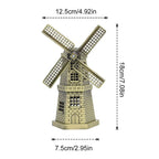 Διακοσμητικό Ανεμόμυλος - Holland Windmill Decor - Ασημί OEM