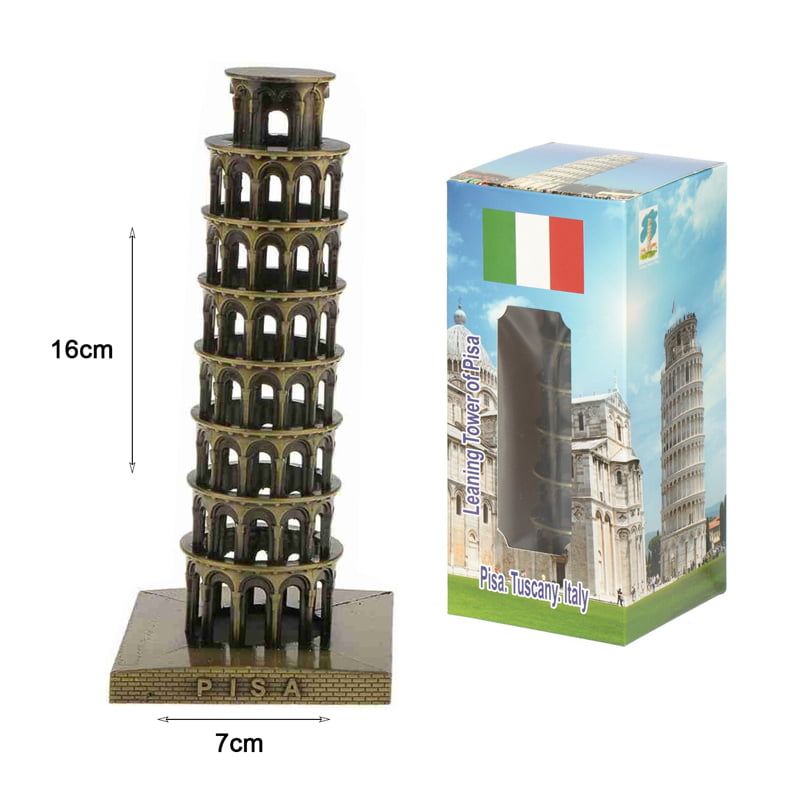 Διακοσμητικό Πύργος της Πίζας - Leaning Tower of Pisa Decor - Ασημί - Μπρονζέ - Χρυσό OEM