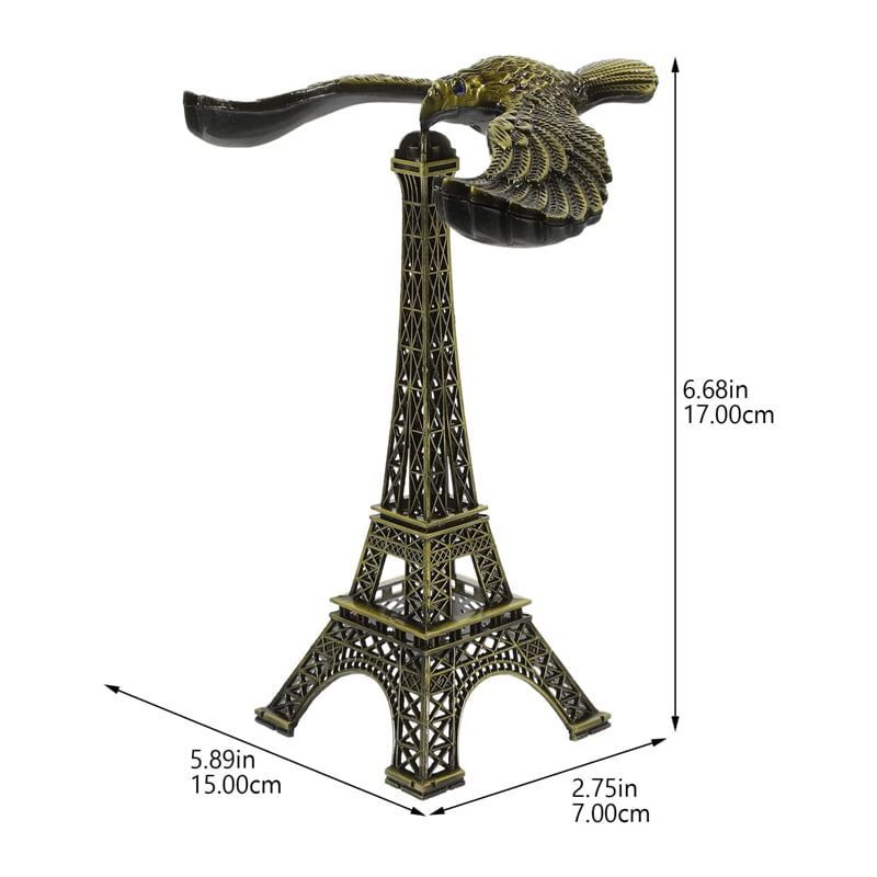 Διακοσμητικό Πύργος του Άιφελ με Αετό - Eiffel Tower Balance Eagle Decor - Ασημί - Μπρονζέ - Χρυσό OEM