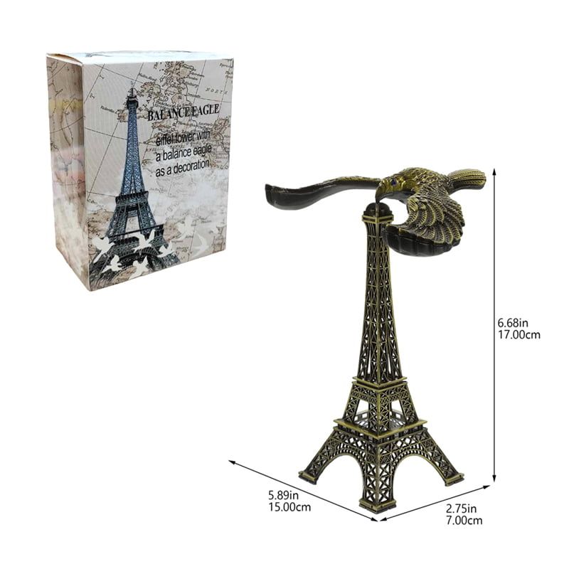 Διακοσμητικό Πύργος του Άιφελ με Αετό - Eiffel Tower Balance Eagle Decor - Ασημί - Μπρονζέ - Χρυσό OEM