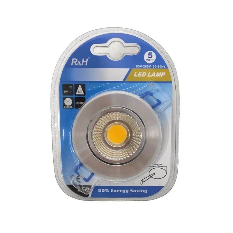 R&H LED λάμπα σποτάκι θερμός φωτισμός 5W 50-60Hz - LED lamp OEM