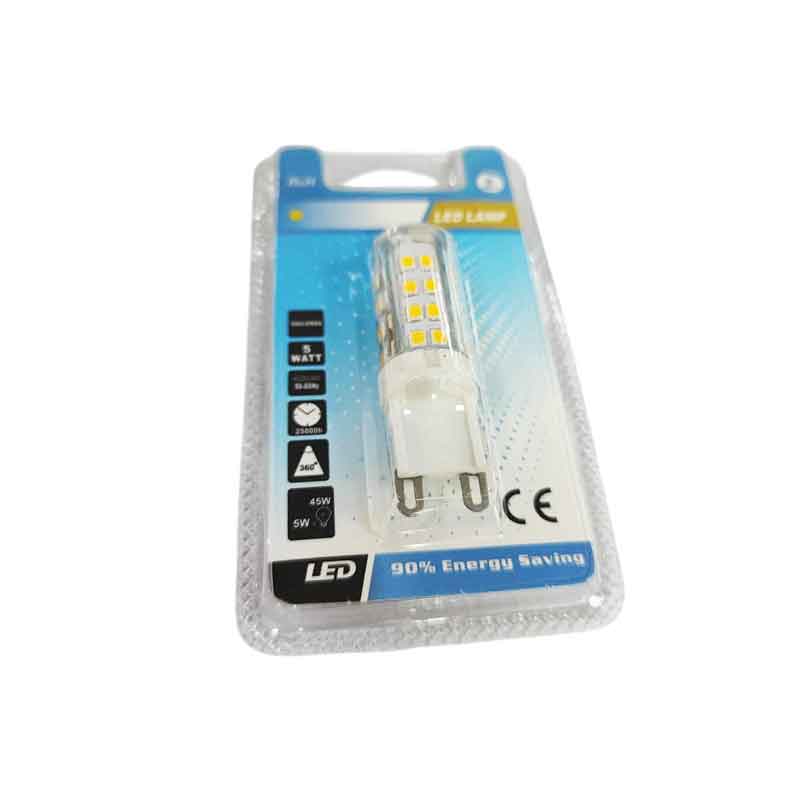 Λάμπα LED G9 5W 400lm – LED Bulb G9 - Γκρι - Εκρού OEM