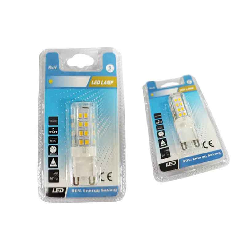 Λάμπα LED G9 5W 400lm – LED Bulb G9 - Γκρι - Εκρού OEM