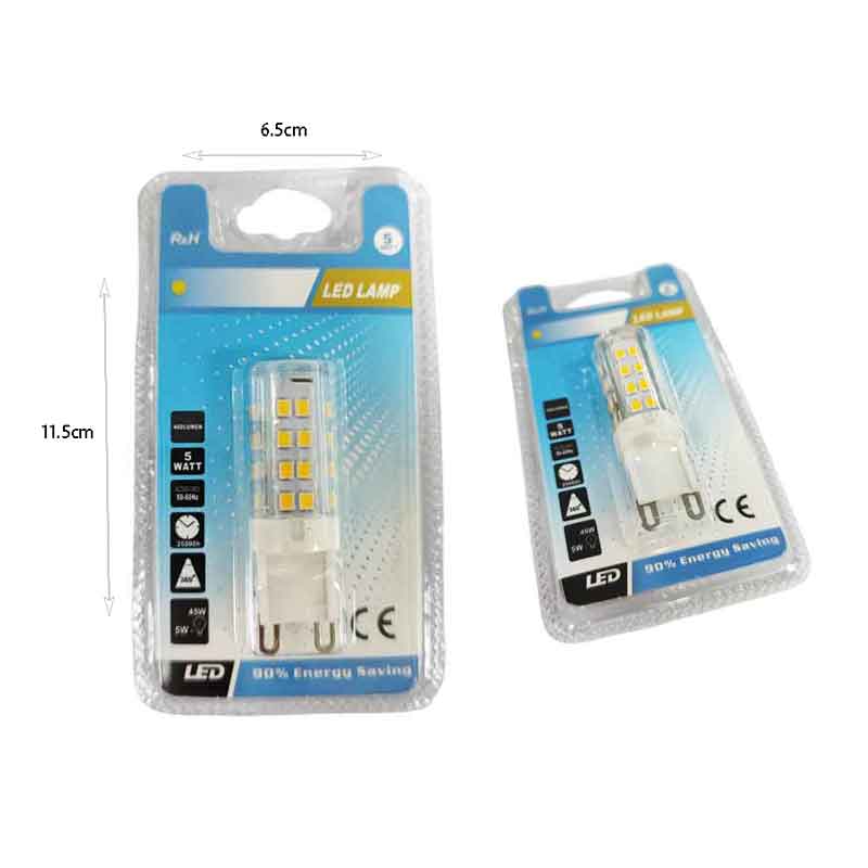 Λάμπα LED G9 5W 400lm – LED Bulb G9 - Γκρι - Εκρού OEM
